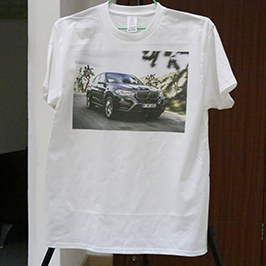 ए 3 टी-शर्ट प्रिंटरद्वारे व्हाइट टी-शर्ट मुद्रण नमुना WER-E2000T 2